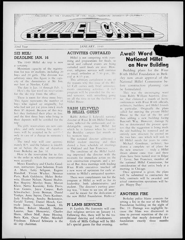 1949-01-01 — Hillel Call (Berkeley, Calif. : 1943) no. 5