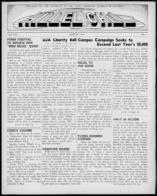 1949-03-01 — Hillel Call (Berkeley, Calif. : 1943) no. 7