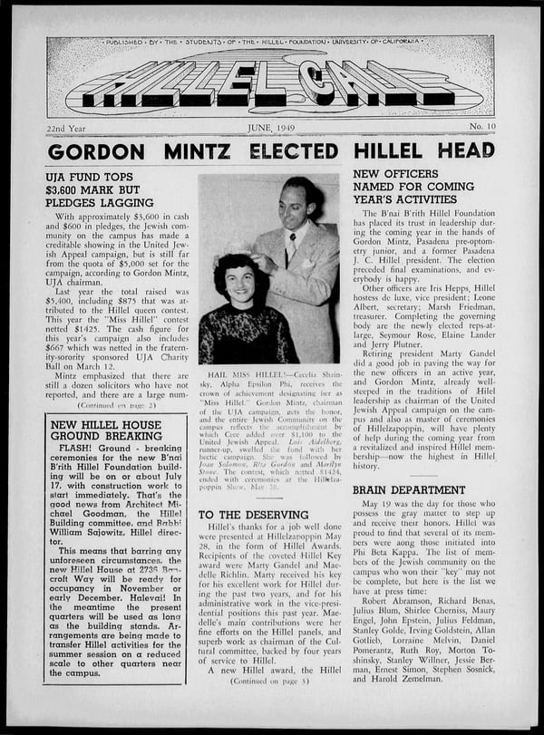 1949-06-01 — Hillel Call (Berkeley, Calif. : 1943) no. 10